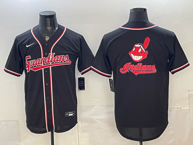 Men 2026 Cleveland Indians blank black Nike MLB Jersey 0621005
